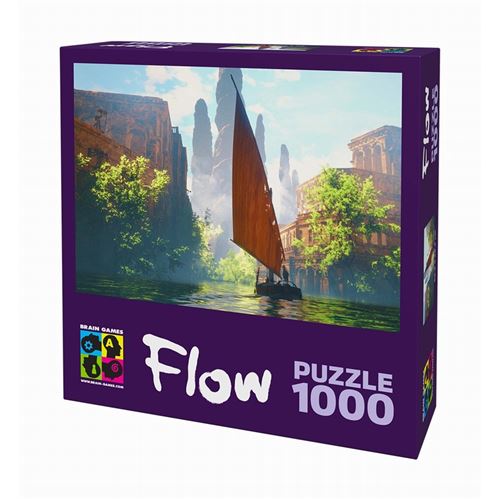 Puzzle Brain Games Flow Bateau 1000 pièces