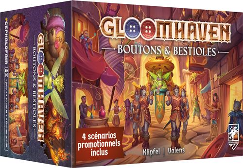 Boite de Jeu de stratégie Asmodee Gloomhaven Boutons & Bestioles