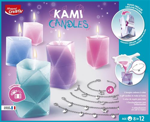 Création bougie Maped Creative Bougies Origami Surprises