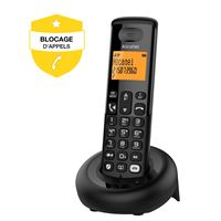 Alcatel Draadloze telefoon E260 S-Voice met antwoordapparaat en oproepblokkering Zwart