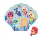 Puzzle Janod Happy Mermaids 6 pièces