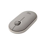 Logitech Pebble M350 Souris sans fil avec Bluetooth ou Recepteur 2.4 GHz, Silencieuse - Sand