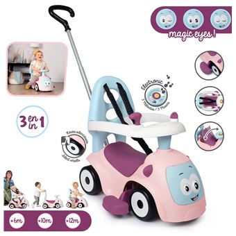 Porteur auto Smoby Maestro balade Rose et Bleu
