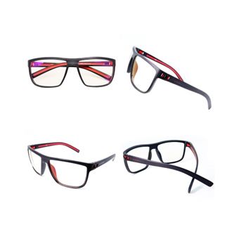 Lunettes Gaming anti-rayons bleus Subsonic Raiden Noir et rouge