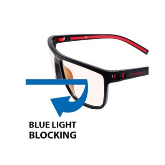 Lunettes Gaming anti-rayons bleus Subsonic Raiden Noir et rouge