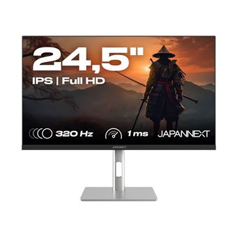 Ecran PC gaming Japannext JN-IPS245G320F-HSP 24,5" 320 Hz Full HD Argent et Noir - 1