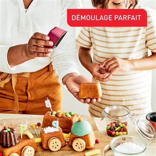 Tefal Creabake Lot de 3 moules côtelés Creabake, moules à pâtisserie, 7,4 cm, revêtement antiadhésif, système empilable, recettes créatives sucrées et salées, pâtisserie facile Tefal Creabake Lot de 3 moules côtelés Creabake, moules à pâtisserie, 7,4 cm, revêtement antiadhésif, système empilable, recettes créatives sucrées et salées, pâtisserie facile