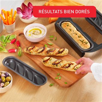 Set de 3 moules à brioches Tefal Creabake J3089304 Cuivre