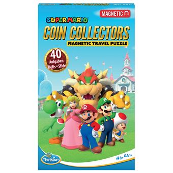 ThinkFun Ravensburger - Jeux de logique Mario Kart - 40 défis - 1 Joueur à partir de 8 Ans - Version Voyage - 76606- Version française
