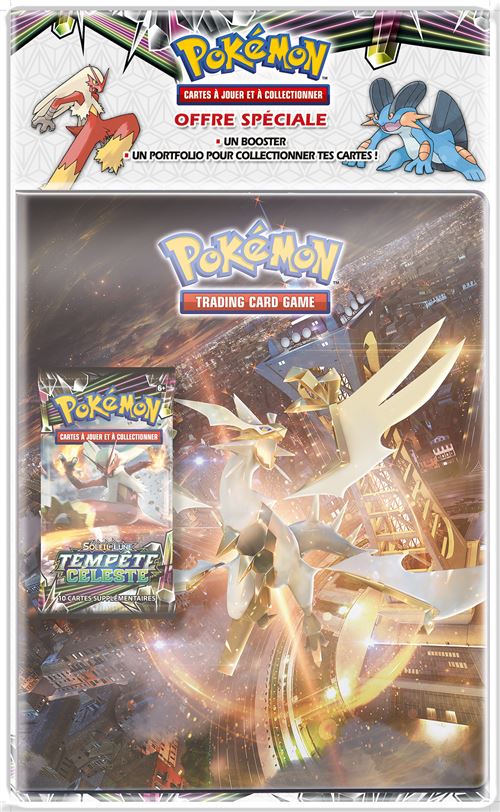 Pack Pokémon SL07 Lune et Soleil Cahier range cartes et Booster
