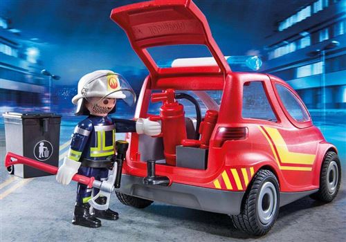 Playmobil 6385 pas cher, Porte supplémentaire pour caserne de pompiers avec  alarme