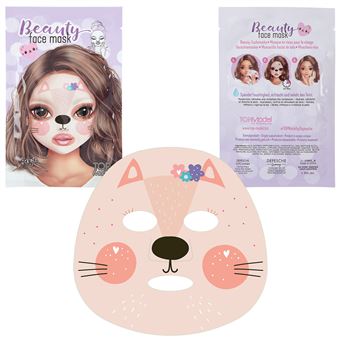 Dessin et coloriage enfant Top Model Masque Visage Beauty Tissu