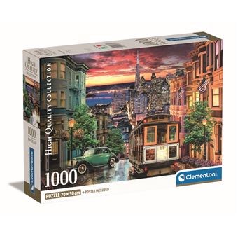 Puzzle Compact Clementoni San Francisco 1000 pièces