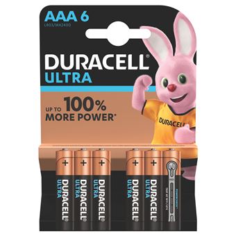 Duracell Pile alcaline Ultrapower AAA 6 pièces