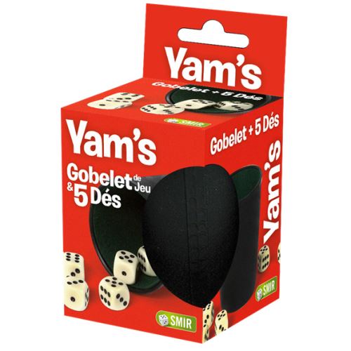 Jeu de société Yam's avec 1 gobelet et 5 dés France Cartes Jeux