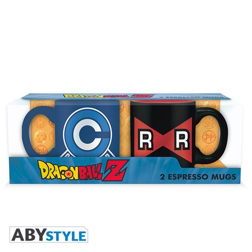 Set 2 mini-mugs ABYstyle Dragon Ball Z Capsule C vs Ruban R 110 ml