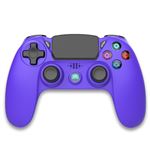 Manette Sans Fil Violette pour PS4 Avec Prise Jack pour casque et boutons lumineux