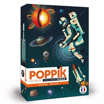 Puzzle éducatif Poppik Astronomie avec Poster 500 pièces