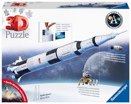 Puzzle 3d Fusée Spatiale Saturne Nasa Ravensburger Le Puzzle - vue 2