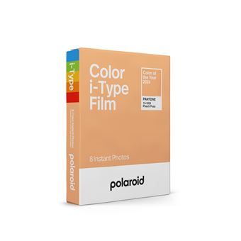 Pack de 8 films Polaroid i-Type Couleur Edition Pantone pour Appareil photo Instantané Peach Fuzz