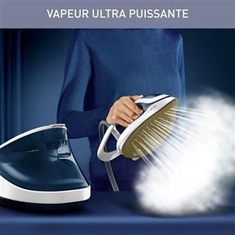 Centrale vapeur Calor Pro Express Ultimate II GV9712C0 reconditionnée Bleu métal Blanc