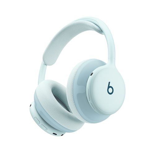 Casque Supra-Auriculaire Sans Fil Beats 360 avec Réduction De Bruit Active Bleu Ciel avec Coussinets En Maille Technique