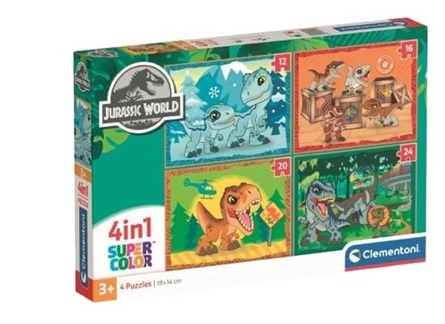 Clementoni 4w1 Super Kolor Jurrasic World [Puzzle] - vue 9