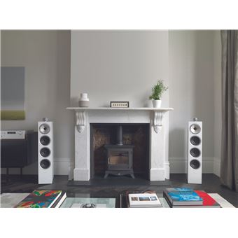 Enceintes bibliothèque Bowers & Wilkins 705 S2 Blanc Satin Vendues par paire