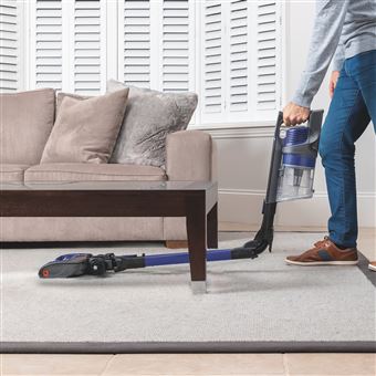 Aspirateur balai sans fil anti-emmêlement de cheveux & poils Bleu/Noir - SHARK - IZ201EUT