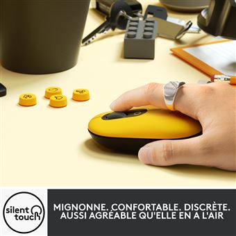 Souris sans fil Logitech POP Blast Jaune