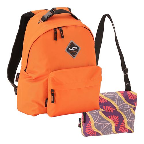 Aanpasbare Bodypack rugzak persoonlijk aanpasbaar met 2 zakken Oranje