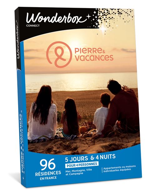 Coffret cadeau Tick nBox Pierre Vacances Séjour Prestige en Famille
