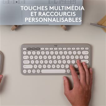 Logitech K380 Clavier sans fil Bluetooth Multidispositif - Sand