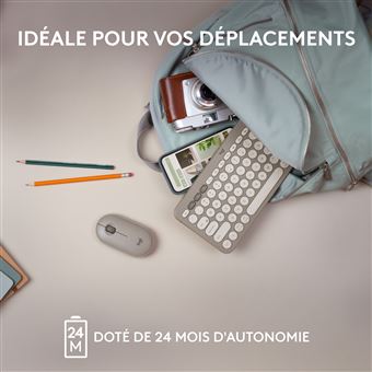 Logitech K380 Clavier sans fil Bluetooth Multidispositif - Sand