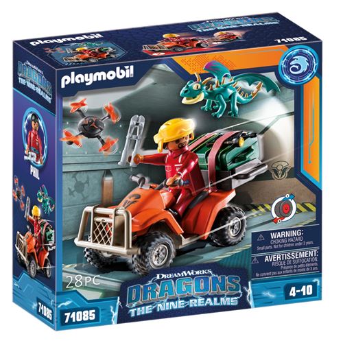 Icaris Quad Dragons The Nine Realms 71085 Playmobil La Boîte - vue 9