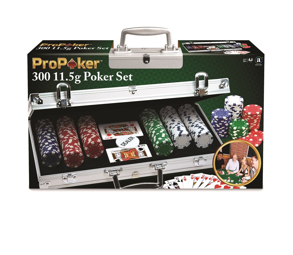 JEU DE POKER, 300 jetons, 2 paquets de cartes, 5 dés, avec malette EUR 50,00 - FR