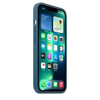 iPhone 13 Pro Max - Coque Transparente magsafe bord Bleu avec