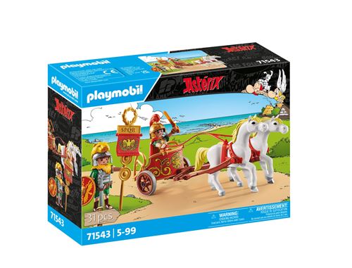 Playmobil Astérix 71543 César Avec Char Et Chevaux