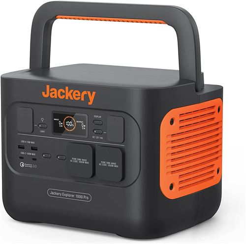 Station d'énergie portable Jackery Explorer 1000 Pro 1000 W Noir et Orange