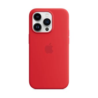 Apple - (PRODUCT) RED - coque de protection pour téléphone portable - avec MagSafe - silicone - rouge - pour iPhone 14 Pro