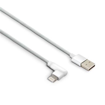 Câble Lightning coudé Wefix 1.2 m Blanc - 1