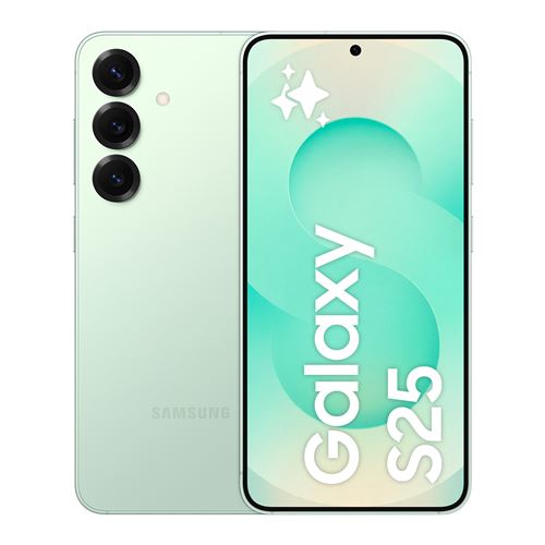 Samsung Galaxy S25 15,8 cm (6.2") Double SIM Android 15 5G USB Type-C 12 Go 128 Go 4000 mAh Couleur menthe