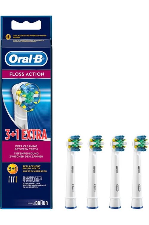 Lot de 4 têtes de brosse Oral B FlossAction