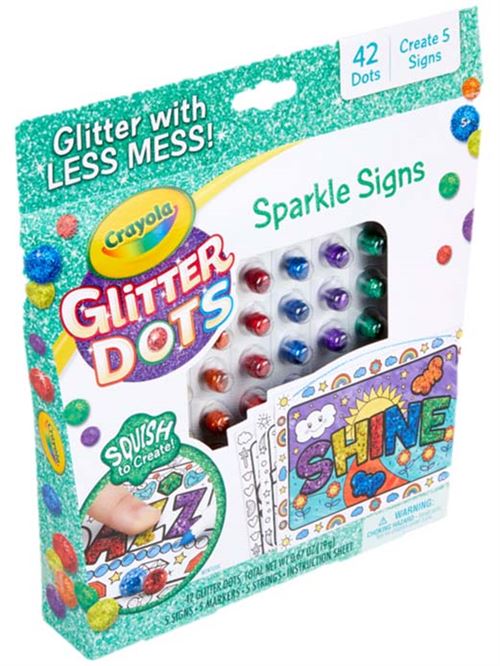 Kit créatif Goliath Glitter Dots Sparkle Signs