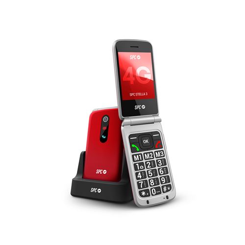 Téléphone portable basique SPC Stella 3 2 4 4G Mini SIM + Nano SIM 128 Mo