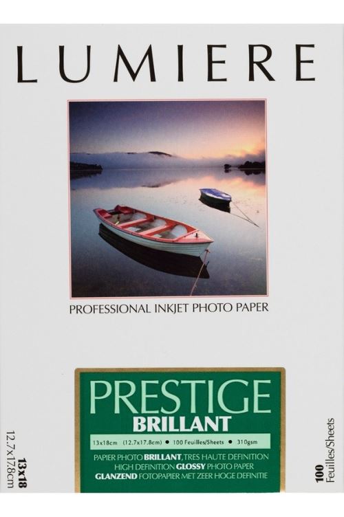 LUMIERE papier prestige 310gr rc brillant 12,7 x 17,8 cm - 100 feuilles
