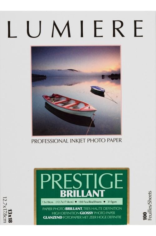 Papier photo Lumière Prestige Brillant 12.7 x 17.8 cm - 100 feuilles