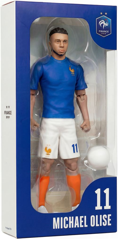 Figurine articulée MEGABLEU Michael Olise France 20 cm PVC avec ballon et Neuf - vue 4