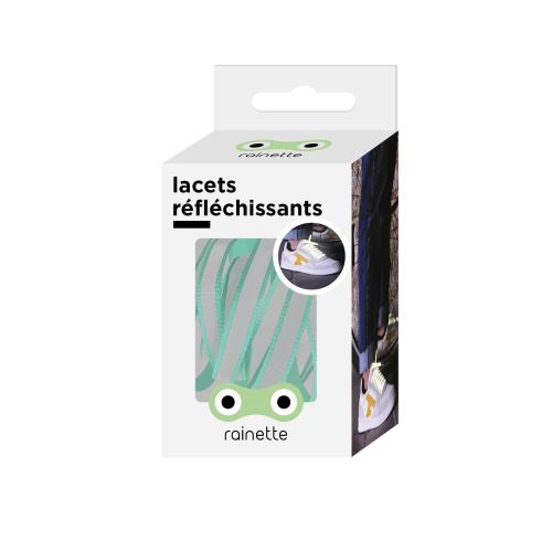 Lacets Réfléchissants Rainette Vert