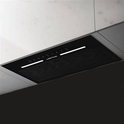 Groupe filtrant à geste Airlux AHGG55BK 230 W Noir Brillant